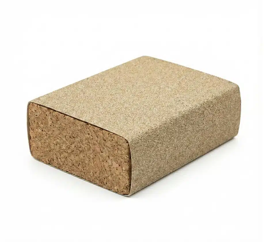 Schuurkurk met schuurpapier