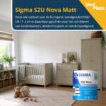 Sigma S2U Nova Matt perfect voor in de kinderkamer