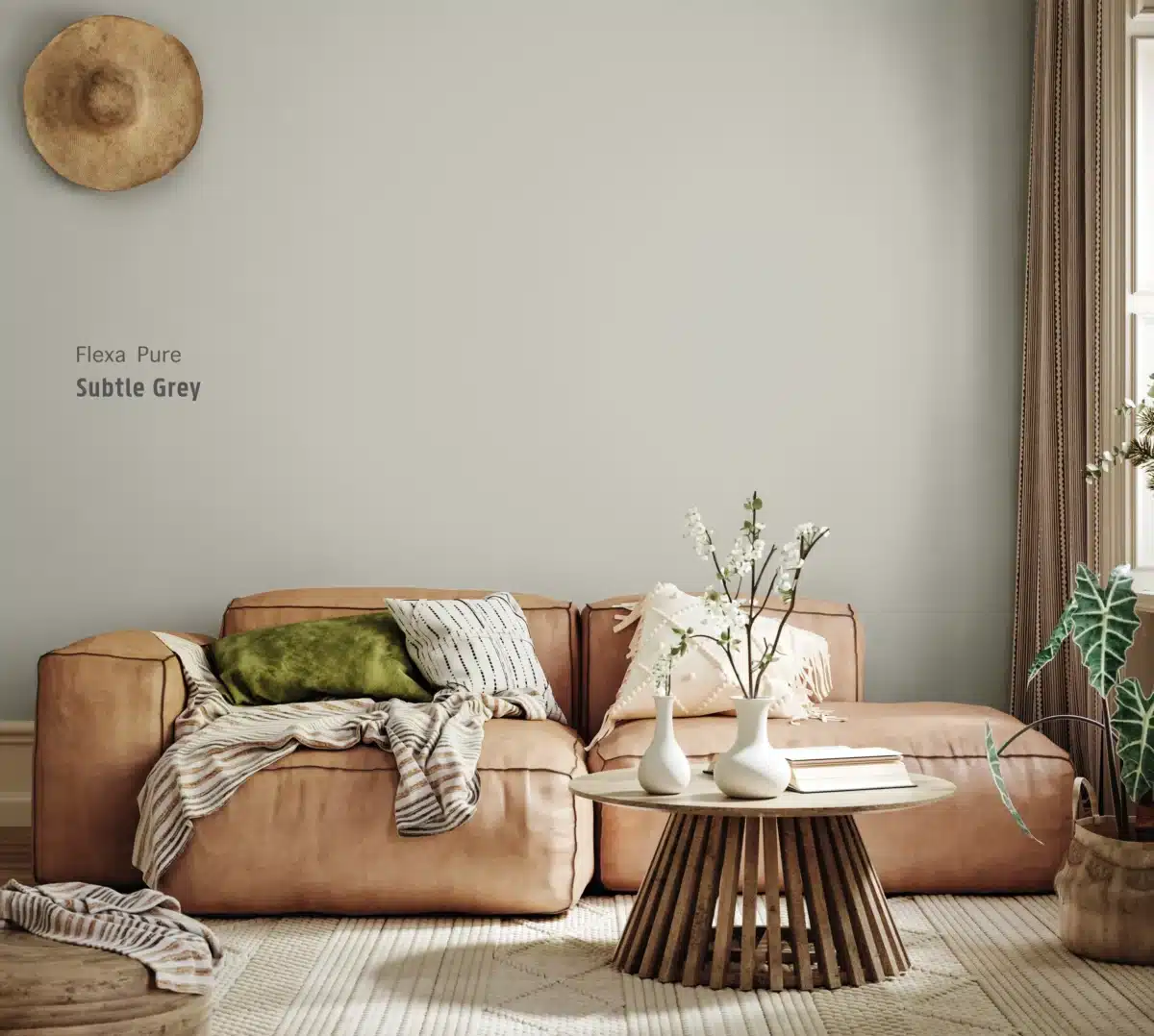 Subtle Grey op de muur