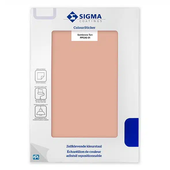 Sigma Colour Sticker – 16 01 Sombrero Tan