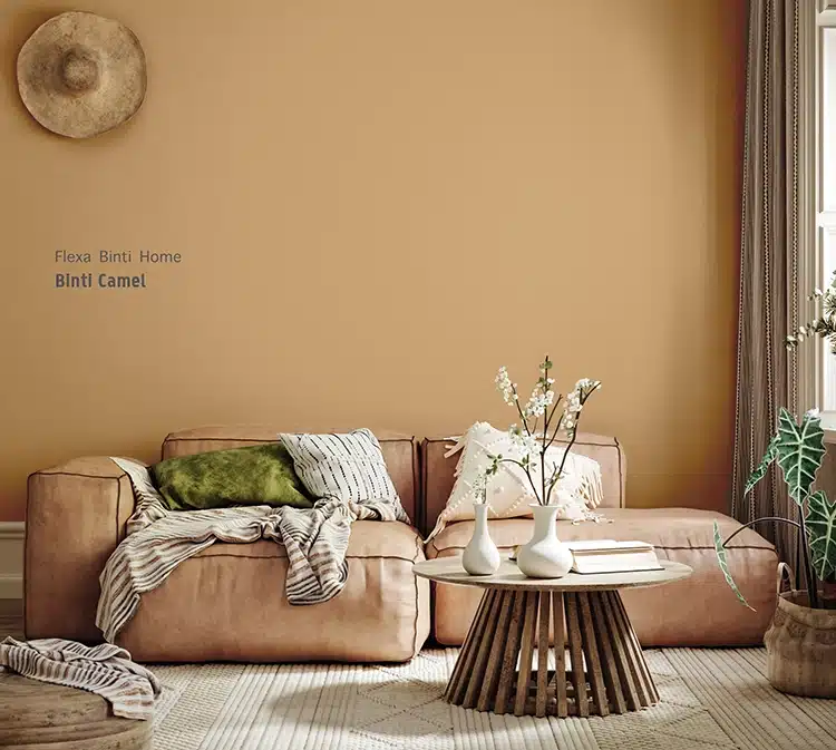 Binti Camel kleur op de muur