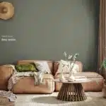 Deep tundra Flexa Pure op de muur