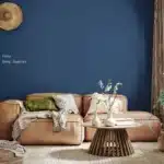 Flexa kleur Deep Sapphire op een muur